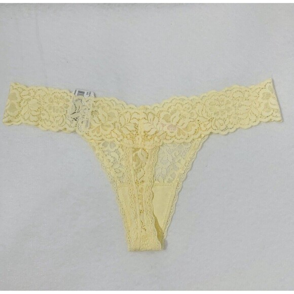 GB Thong Juniors Women L Nylon Lace Multicolor Pastel Set of 3 Romantic Sexy NWT - Picture 4 of 7